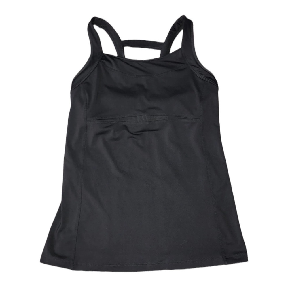 ATHLETA Womens Charcoal Gray Double Take Tank Top Sz S